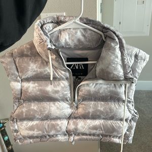Zara cropped vest